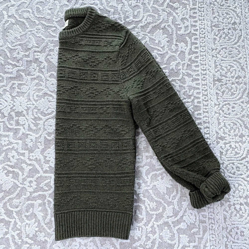 J. Crew Men’s Guernsey Stitch Cotton Sweater